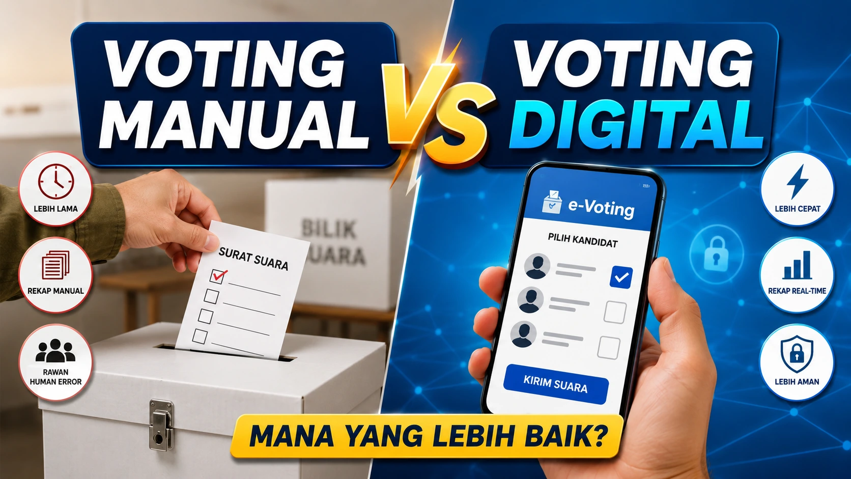 Perbedaan Voting Manual vs Voting Digital: Mana yang Lebih Baik?